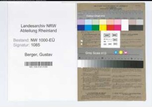 Entnazifizierung Gustav Berger, geb. 21.02.1891 (Kaufmann)
