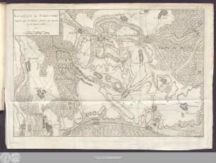 Bataille De Zorndorf Gagnée par Frédéric, Contre les Russes le 25. Aoust 1758.