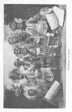 "Teufel-Tänzer" aus Ceylon.