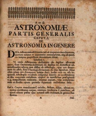 Institutiones Astronomicæ, In Usum Auditorium Conscriptcæ