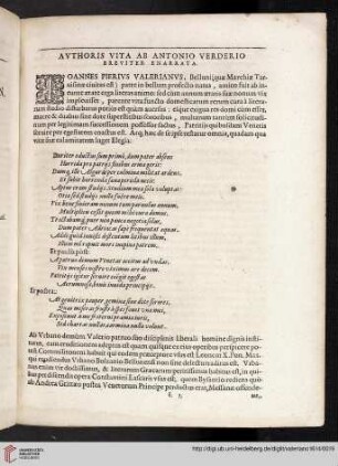 Avthoris vita ab Antonio Verderio breviter enarrata