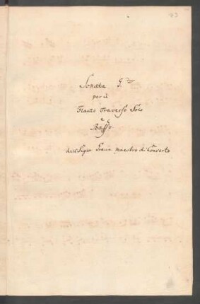 Sonaten; fl, bc; G-Dur; GraunWV C:XVII:67; VdGS GRAUN JG-6; OloB 34