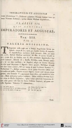Classis III, quae continet Imperatores et Augustas
