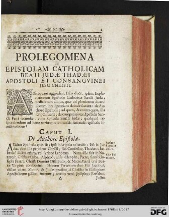 Prolegomena