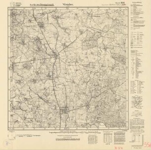 1894 (alte Nr.: 556) Wenden i. Ostpr., Meßtischblatt (4cm - Karte)