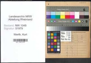Entnazifizierung Kurt Werth , geb. 29.05.1892 (Jurist)