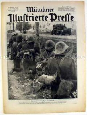 Wochenzeitschrift "Münchner Illustrierte Presse" u.a. zum Krieg in der Sowjetunion und zum Jahrestag des Hitler-Putsches
