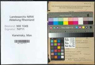 Entnazifizierung Max Karwinsky , geb. 16.12.1905 (Inspektor)