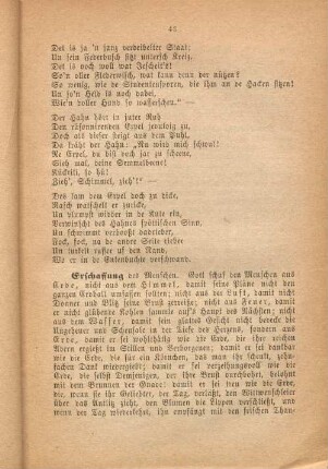Erschaffung des Menschen.