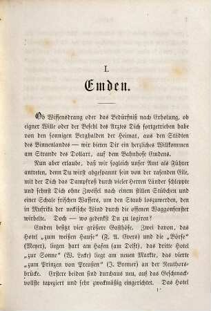 Die Nordsee-Insel Borkum : ein Handbuch für Reisende und Badegäste