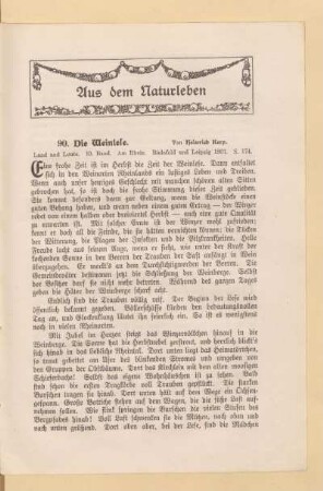 Aus dem Naturleben