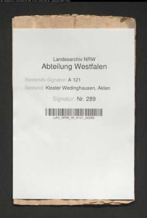 Heberegister der Rezeptur Werl.