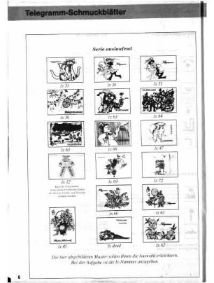 Schmuckblatt-Telegramme