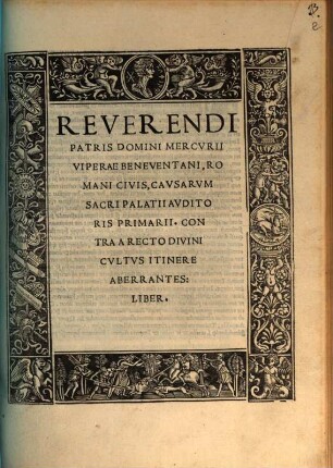 Contra aberrantes a recto divini cultus itinere