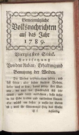 Vierzigstes Stück