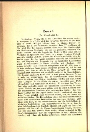 Excurs I. (Zu Abschnitt I.)