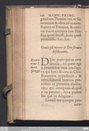 Oratio pie vivere & Deo servire desiderantis.