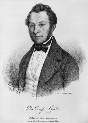 Bildnis des Dresdner Stadtrates Otto Leonhard Heubner, Mitglied der provisorischen Regierung 1849, Märzrevolution 1848/49 : Bildnis des Dresdner Stadtrates Otto Leonhard Heubner, Mitglied der provisorischen Regierung 1849, Märzrevolution 1848/49. Verwalter: Stadtmuseum Dresden