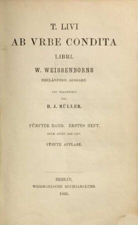 Titi Livi ab urbe condita libri, 5,1