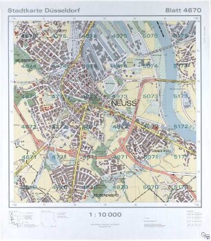 Stadtkarte Düsseldorf, Blatt 4670