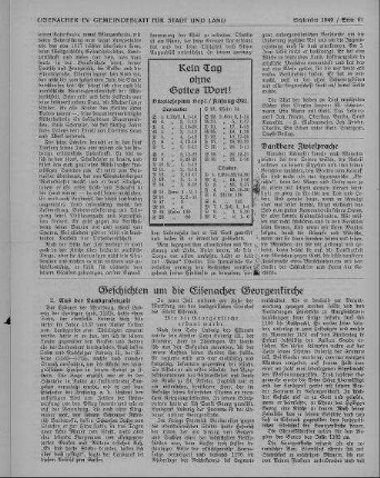 Geschichten um die Eisenacher Georgenkirche / Mitzenheim