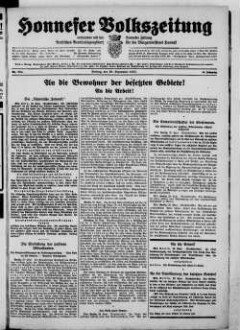 Honnefer Volkszeitung. 1889-1978