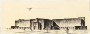 Tonfilmatelier der UFA (Universum Film AG), Potsdam-Babelsberg: Perspektivische Ansicht