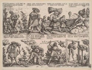 Illustration zu Salomos Sprüchen 10, Verse 4-7