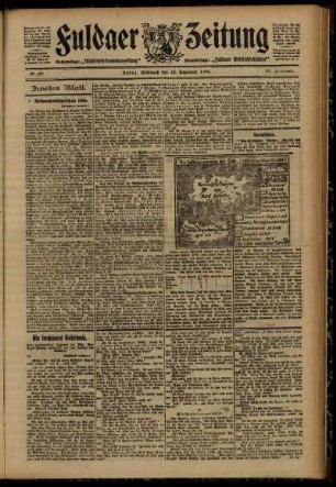Zweite Ausgabe vom Mittwoch, den 12. Dezember 1906.