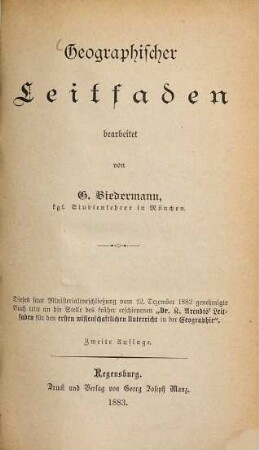 Geographischer Leitfaden