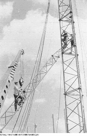 Dresden, Niedersedlitz. VEB Sachsenwerk Niedersedlitz, Oktober 1952