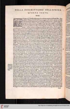 Quarta parte: Della descrittione dell'Africa
