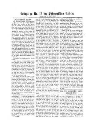 Die Grimmschen Märchen : Beilage zu No. 15 der Pädagogischen Reform