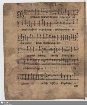 VII. Nun danket alle Gott