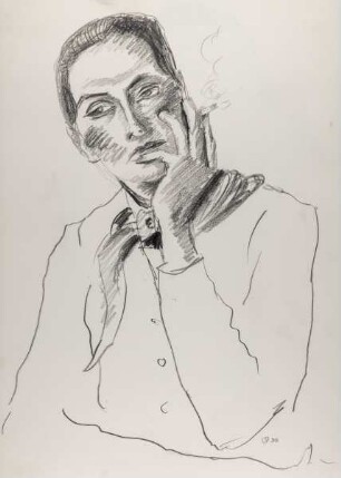 Ohne Titel (Brigitte mit Zigarette)