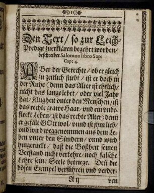 [Christliche Leichpredigt.]