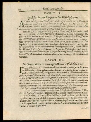 Caput III. De Praeparatione corporum pro Mercurio Philosophorum.