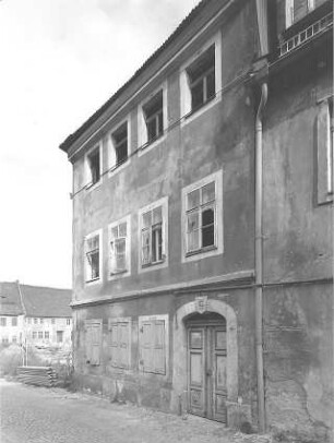 Pirna-Altstadt, Fleischergasse 6. Wohnhaus (Bezeichnung 1792). Straßenansicht