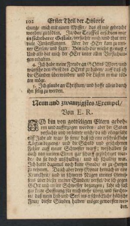 Neun und zwantzigstes Exempel/ Von E. R.