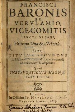 Historia vitae et mortis