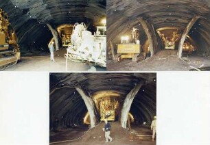 Engelbergbasistunnel im Bau Weströhre, Kalotte mit beidseitigen Ulmen