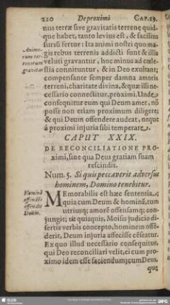 Caput XXIX. De Reconciliatione Proximi, sinc qua Deus gratiam suam rescindit