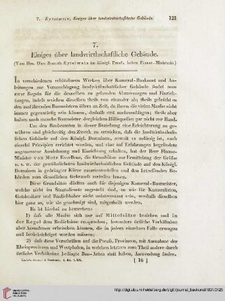 4: Einiges über landwirthschaftliche Gebäude