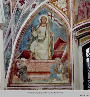 Freskenzyklus mit Kreuzigung : Auferstehung, Schmerzensmann und Geburt Christi
