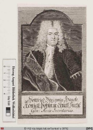 Bildnis Gottfried Benjamin Hancke