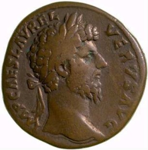 Münze, Sesterz, 161 - 162