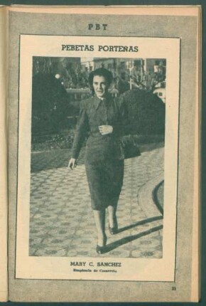 Mary C. Sánchez, empleada de comercio - [Fotografía] : Pebetas porteñas