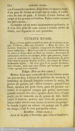 Cuisine Russe