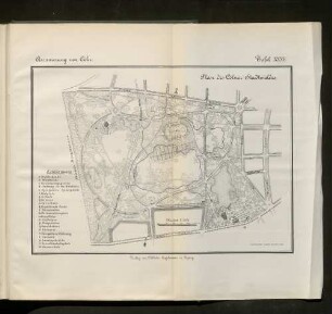 Plan des Cölner Stadtwaldes