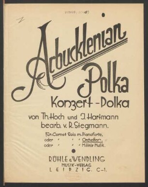 Arbucklenian Polka : Konzert-Polka für Cornet Solo m. Orchester